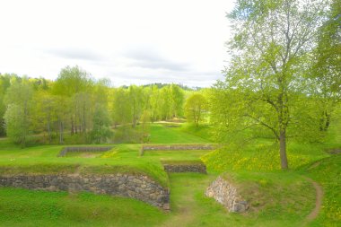 Lappeenranta Kalesi'nin Park peyzaj,
