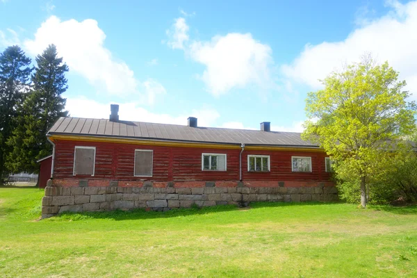 Oude houten gebouw in lappeenranta. — Stockfoto