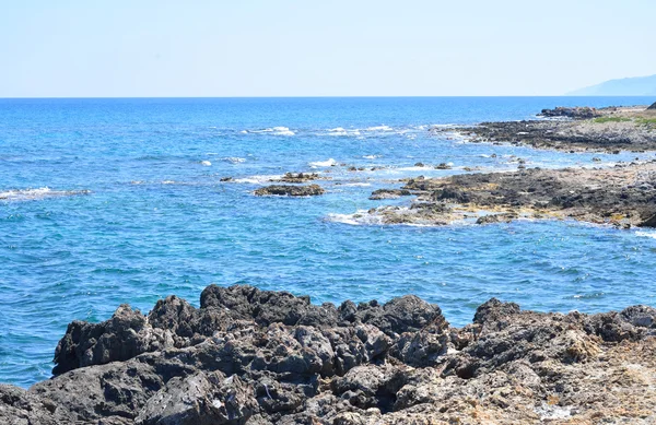 Rocks on the coast of Cretan Sea. — Stock Photo, Image