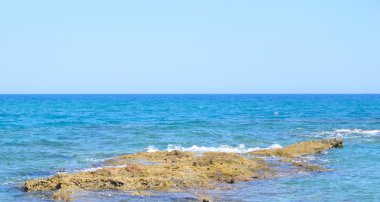 Cretan sahil deniz buzlu.