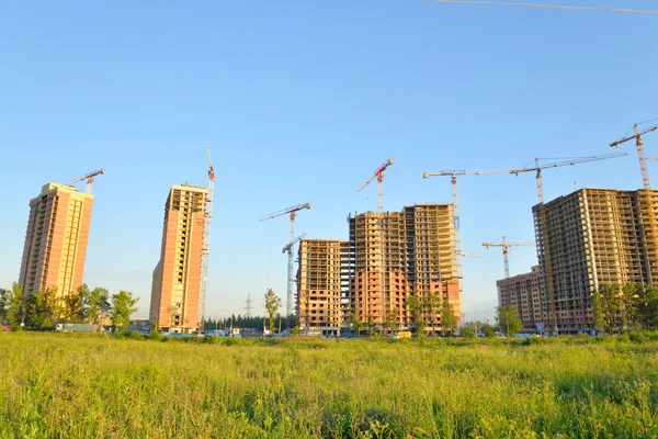 Casas em construção — Fotografia de Stock