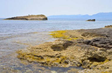 Cretan sahil deniz buzlu.
