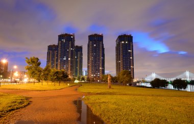 Microdistrict Ribatskoe gece.