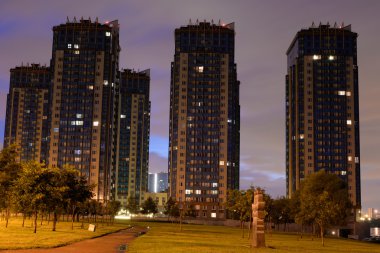 Microdistrict Ribatskoe gece.