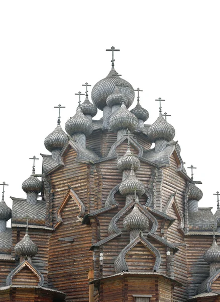 Église en bois de l'intercession près de Saint-Pétersbourg . — Photo