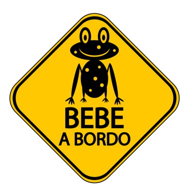 İşareti İspanyolca gemide bebek.