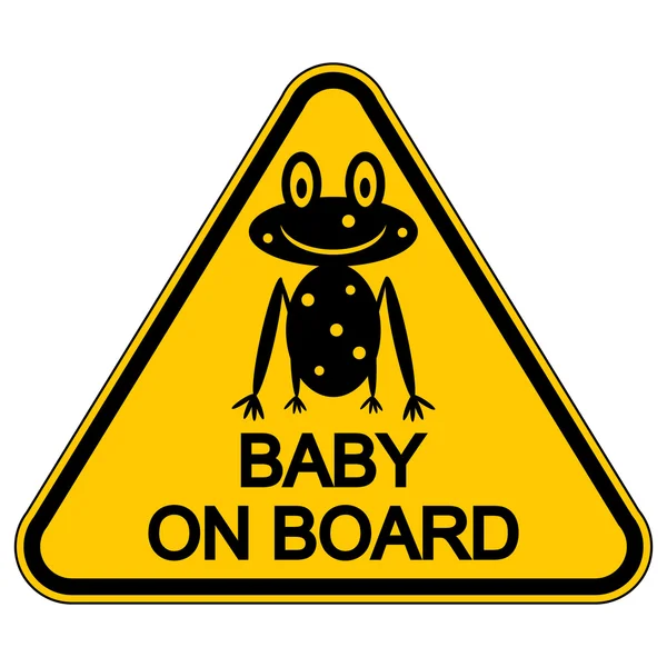 Baby on board işareti. — Stok Vektör