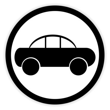 Beyaz araba düğmesini.