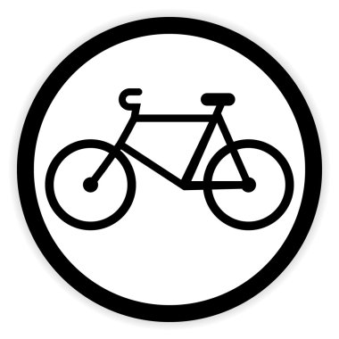 Beyaz Bisiklet düğmesini.