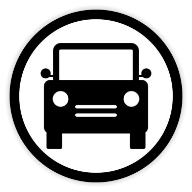 Beyaz araba düğmesini.