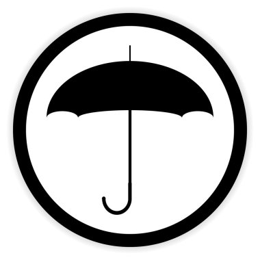 Beyaz şemsiye düğmesini.