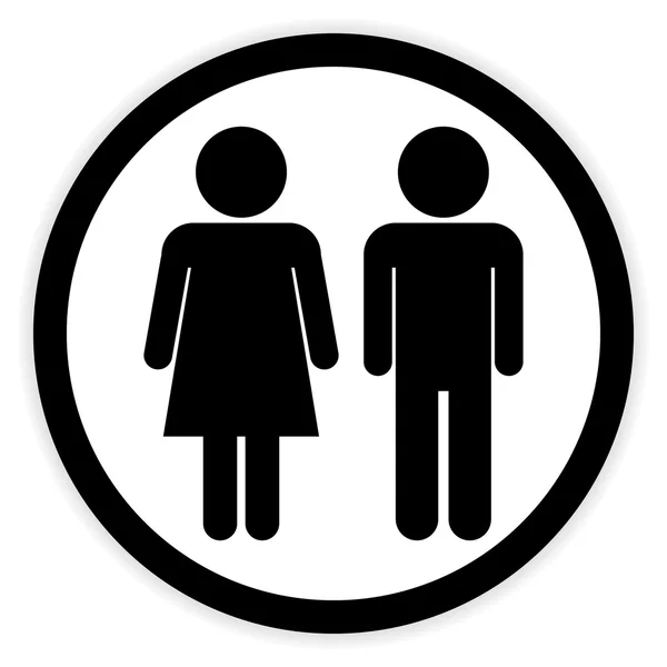 Przycisk płci męskiej i żeńskiej. — Wektor stockowy