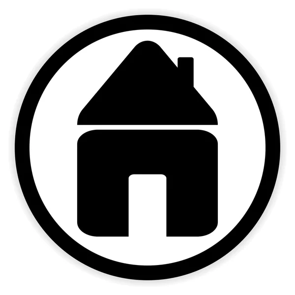 Knop Home symbool. — Stockvector