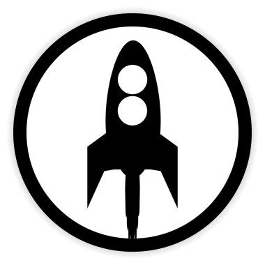 başlangıç roket düğmesi.