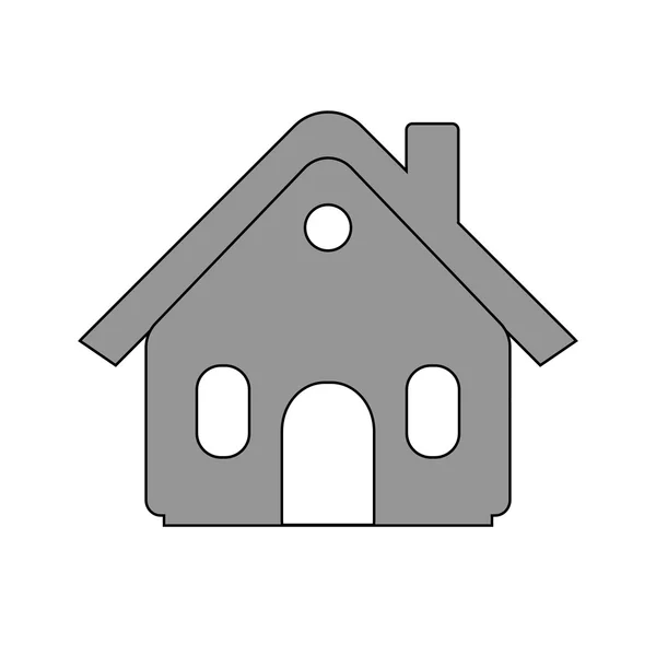 Icône symbole maison . — Image vectorielle