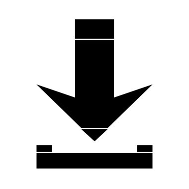 Ok download simgesi simgesi.