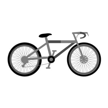 Beyaz Bisiklet sembol simge.