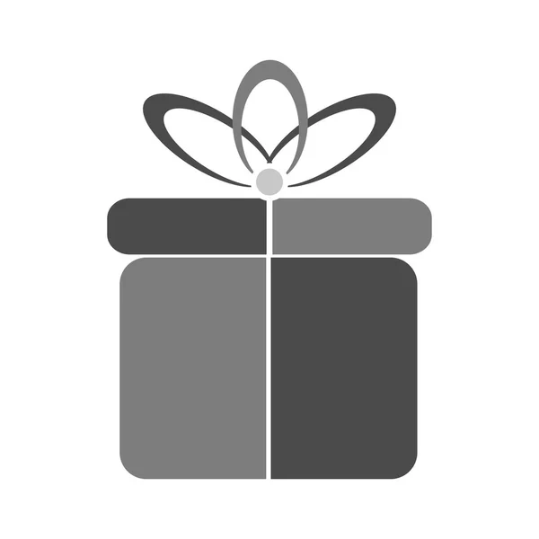 Gift symbol icon on white. — Stock Vector