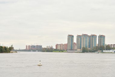 Neva Nehri manzaralı, St. Petersburg..