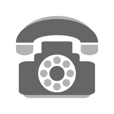 Telefon simgesi simgesi Beyaz.