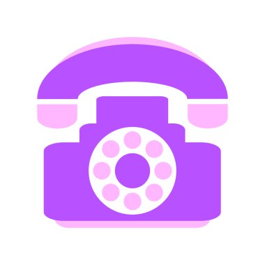 Telefon simgesi simgesi Beyaz.