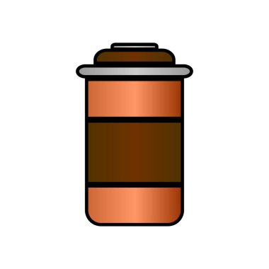 Beyaz arka planda kahve fincanı simgesi. Vektör illüstrasyonu.