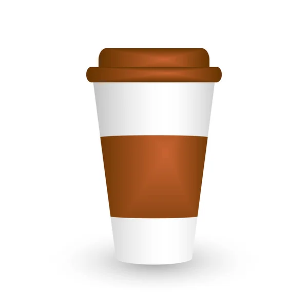 Иконка Чашки Кофе Белом Фоне Векторная Иллюстрация — стоковый вектор