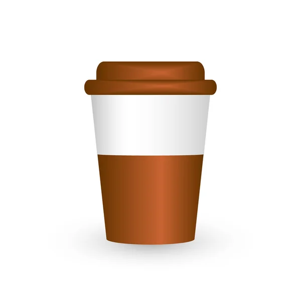 Icône Tasse Café Sur Fond Blanc Illustration Vectorielle — Image vectorielle