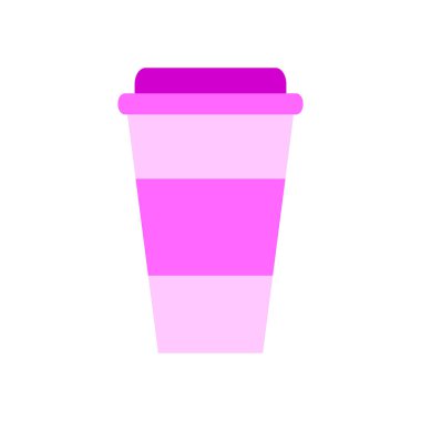 Beyaz arka planda kahve fincanı simgesi. Vektör illüstrasyonu.