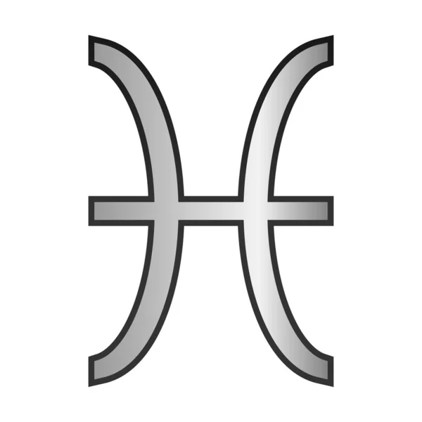 Symbole Poissons Sur Fond Blanc Illustration Vectorielle — Image vectorielle