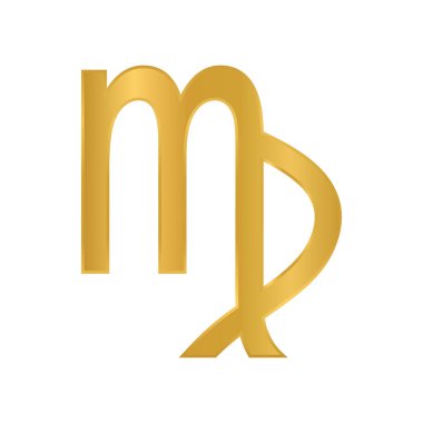 Beyaz arka planda başak sembolü. Vektör illüstrasyonu.