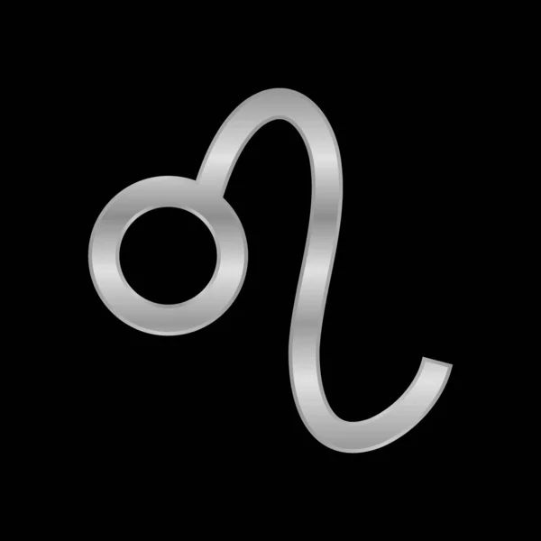 Символ Лео Чорному Тлі Векторні Ілюстрації — стоковий вектор