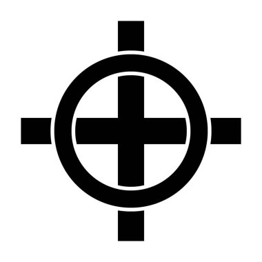 Beyaz arka planda Kelt haç simgesi. Vektör illüstrasyonu.