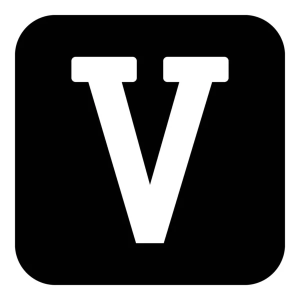 Římské Číslo Pět Tlačítko Bílém Pozadí Vektorová Ilustrace — Stockový vektor