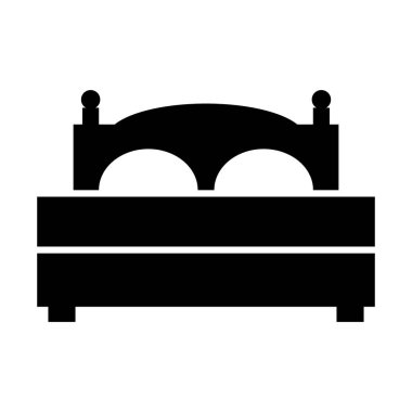 Beyaz arka plan üstünde yatak kutsal kişilerin resmi. Vektör çizim.