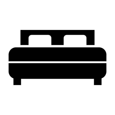 Beyaz arka plan üstünde yatak kutsal kişilerin resmi. Vektör çizim.