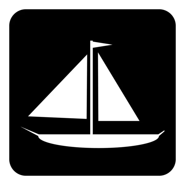 Botão de navio à vela —  Vetores de Stock