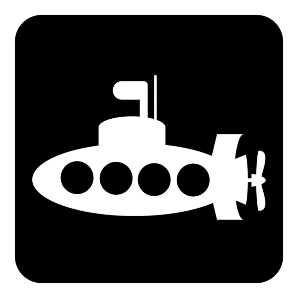 Кнопка подводной лодки — стоковый вектор
