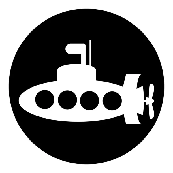 Submarine button — Stock Vector