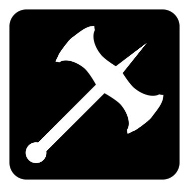 savaş balta düğmesine