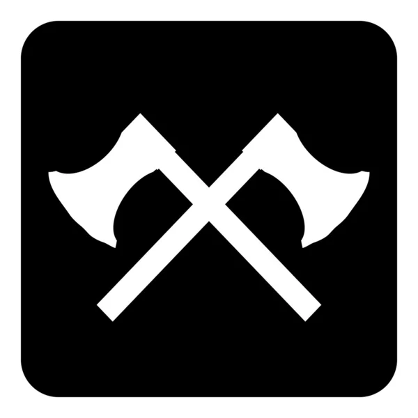 Crossed axes button — Stock Vector