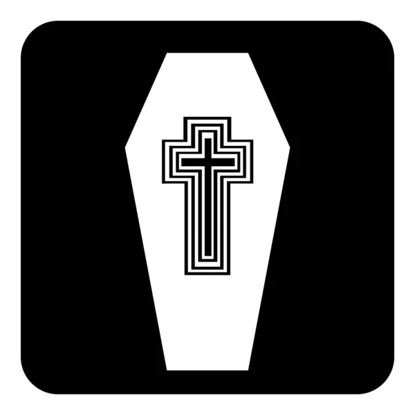 Cercueil bouton — Image vectorielle