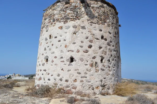 Oude Griekse windmolen op kos eiland — Stockfoto