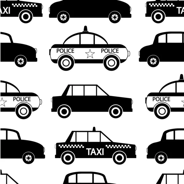 Seamless car pattern — Stock Vector