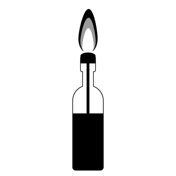 Molotovcocktail ikonen — Stock vektor