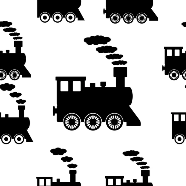 Locomotive modèle sans couture — Image vectorielle