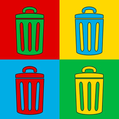 Pop art çöp sembolü