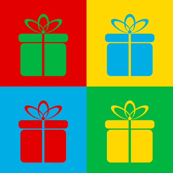 Cadeau Pop Art — Image vectorielle