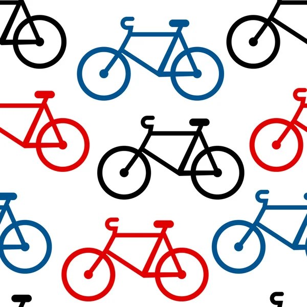 Motif sans couture vélo — Image vectorielle