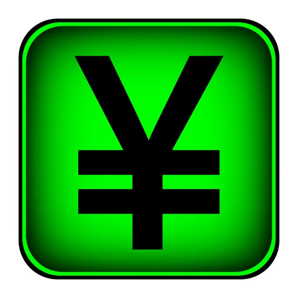 Yen sembol simge — Stok Vektör